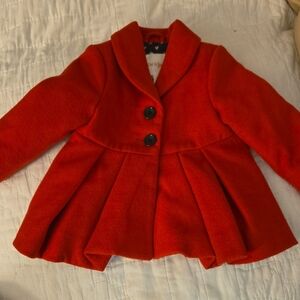 Cat & Jack Vibrant Red Pea Coat for Kids